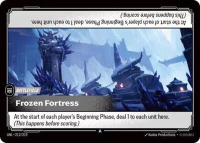 Frozen Fortress (UNL) #212/219 Uncommon Unleashed Riftbound: League of Legends Trading Card Game: 2026