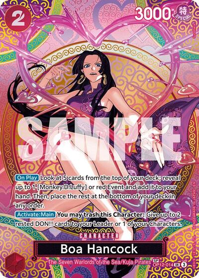 Boa Hancock SP (OP15-EB04) #OP12-014 Secret Rare (Foil Near Mint) Adventure on Kami's Island One Piece Card Game: 2026