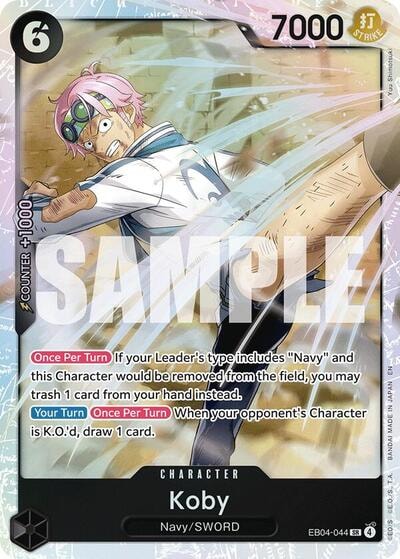 Koby EB04 044 (OP15-EB04) #EB04-044 Secret Rare (Foil Near Mint) Adventure on Kami's Island One Piece Card Game: 2026