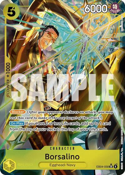 Borsalino Alternate Art (OP15-EB04) #EB04-058 Secret Rare (Foil Near Mint) Adventure on Kami's Island One Piece Card Game: 2026