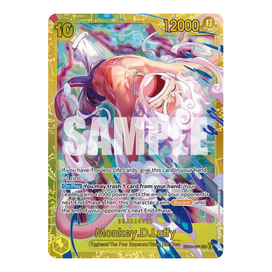 Monkey D Luffy EB04 061 (OP15-EB04) #EB04-061 Secret Rare (Foil Near Mint) Adventure on Kami's Island One Piece Card Game: 2026