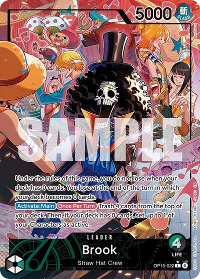 Brook OP15 022 Alternate Art (OP15-EB04) #OP15-022 Land (Foil Near Mint) Adventure on Kami's Island One Piece Card Game: 2026