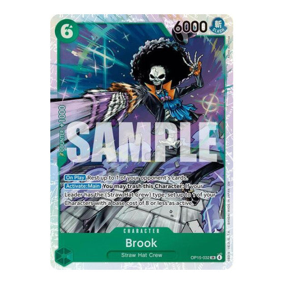 Brook (OP15-032) (OP15-EB04) #OP15-032 Super Rare (Foil Lightly Played) Adventure on Kami's Island One Piece Card Game: 2026