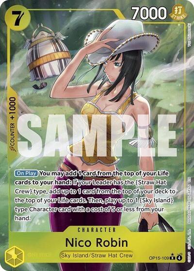 Nico Robin OP15 109 Alternate Art (OP15-EB04) #OP15-109 Rare (Foil Near Mint) Adventure on Kami's Island One Piece Card Game: 2026