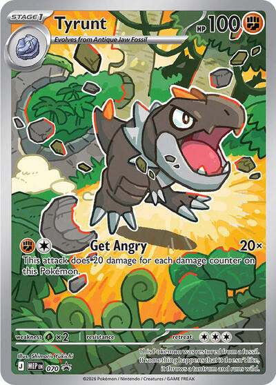 Tyrunt 070 (MEP) #070 Promo (Holofoil Near Mint) ME: Mega Evolution Promo Pokemon: 2025
