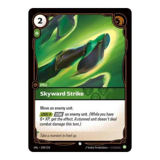Skyward Strike (UNL) #038/219 Common (Foil Near Mint) Unleashed Riftbound: League of Legends Trading Card Game: 2026
