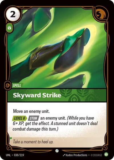 Skyward Strike (UNL) #038/219 Common (Foil Near Mint) Unleashed Riftbound: League of Legends Trading Card Game: 2026