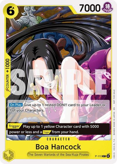 Boa Hancock (OP15 Release Event) (OP-PR) #P-115 Promo (Near Mint) One Piece Promotion Cards One Piece Card Game: 2022