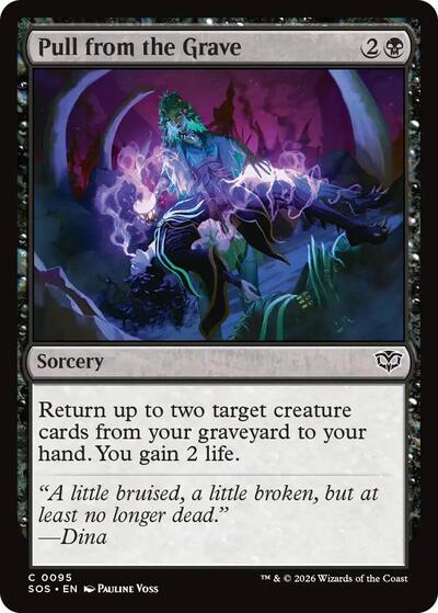 Pull from the Grave (SOS) #95 Common (Lightly Played) Secrets of Strixhaven Magic: The Gathering: 2026