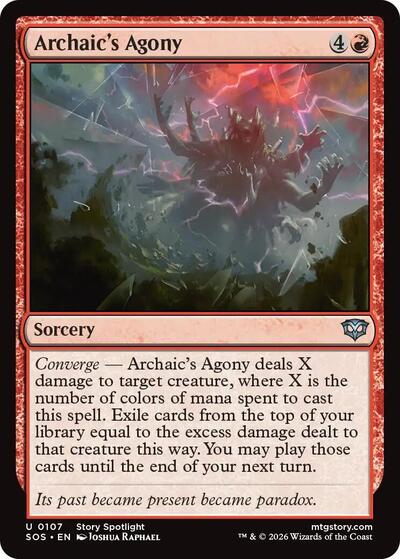 2026 Magic: Secrets of Strixhaven (SOS) - Archaics Agony (#107, Uncommon)