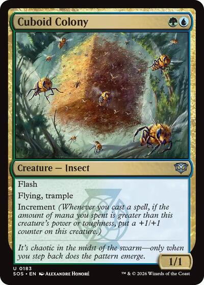Cuboid Colony (SOS) #183 Uncommon (Foil Lightly Played) Secrets of Strixhaven Magic: The Gathering: 2026