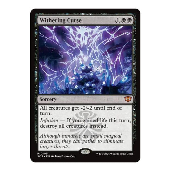 Withering Curse (SOS) #105 Mythic Rare Secrets of Strixhaven Magic: The Gathering: 2026