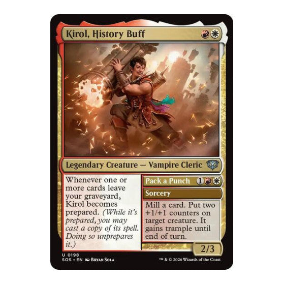 Kirol, History Buff (SOS) #198 Uncommon (Lightly Played) Secrets of Strixhaven Magic: The Gathering: 2026
