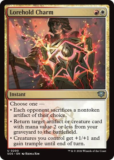 Lorehold Charm (SOS) #200 Uncommon (Foil Lightly Played) Secrets of Strixhaven Magic: 2026