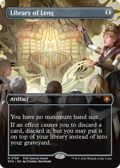 Library of Leng Borderless (SPG) #158 Mythic Rare (Near Mint) Special Guests Magic: 2026