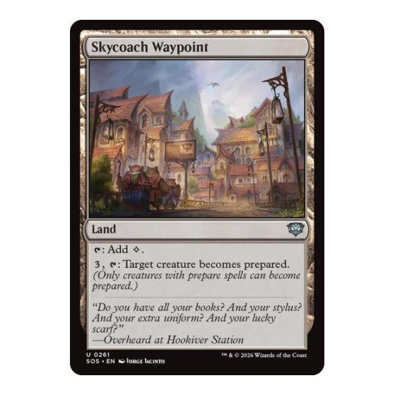 Skycoach Waypoint (SOS) #261 Uncommon Secrets of Strixhaven Magic: The Gathering: 2026