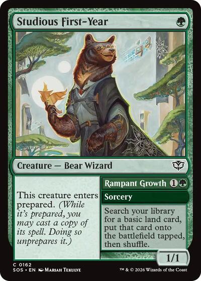 Studious First Year (SOS) #162 Common (Lightly Played) Secrets of Strixhaven Magic: 2026