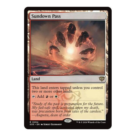 Sundown Pass (SOS) #264 Rare (Near Mint) Secrets of Strixhaven Magic: The Gathering: 2026