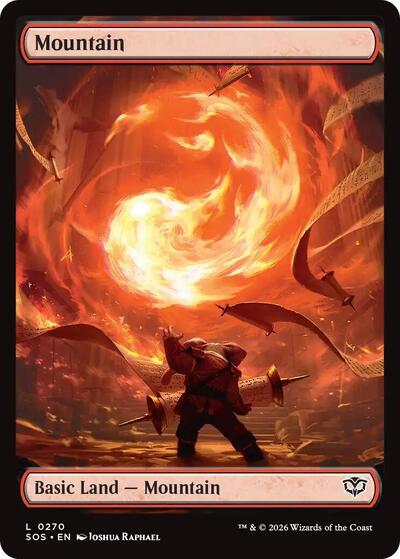 Mountain 0270 (SOS) #270 Land (Foil Near Mint) Secrets of Strixhaven Magic: The Gathering: 2026
