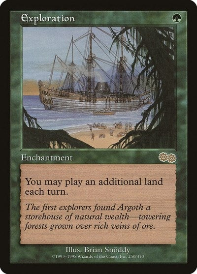 Exploration (USG) #250 Rare (Damaged) Urza's Saga Magic: The Gathering: 1998