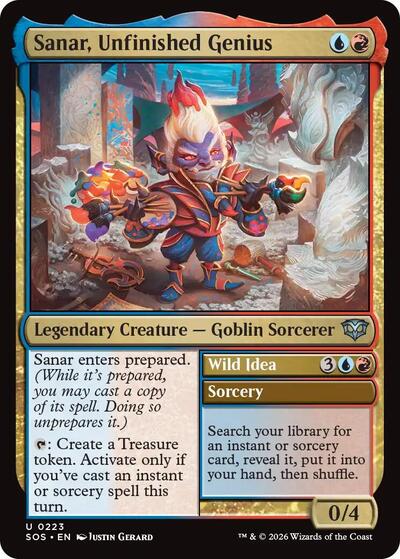 Sanar Unfinished Genius (SOS) #223 Uncommon Secrets of Strixhaven Magic: 2026