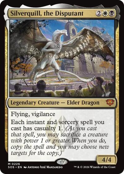 Silverquill the Disputant (SOS) #226 Mythic Rare (Foil Near Mint) Secrets of Strixhaven Magic: The Gathering: 2026