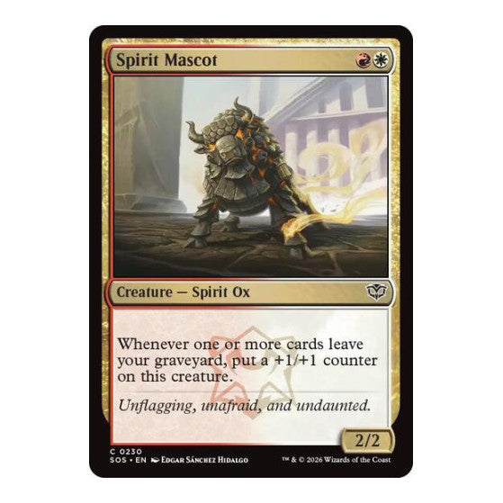 Spirit Mascot (SOS) #230 Common (Foil Lightly Played) Secrets of Strixhaven Magic: The Gathering: 2026
