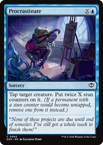 Procrastinate (SOS) #64 Common (Lightly Played) Secrets of Strixhaven Magic: 2026