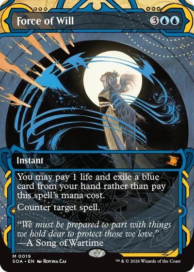 Force of Will (SOA) #19 Mythic Rare (Near Mint) Secrets of Strixhaven: Mystical Archive Magic: The Gathering: 2026