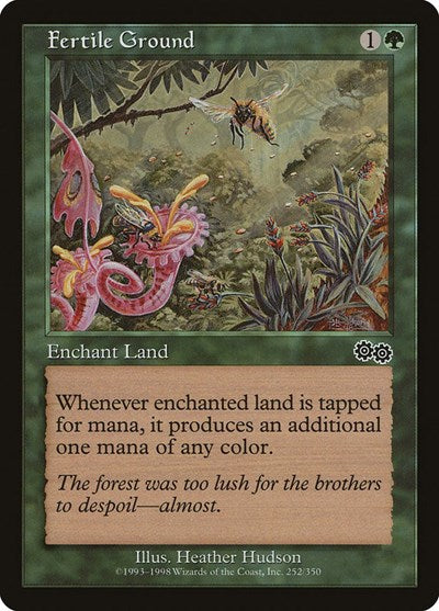 Fertile Ground (USG) #252 Common (Lightly Played) Urza's Saga Magic: The Gathering: 1998