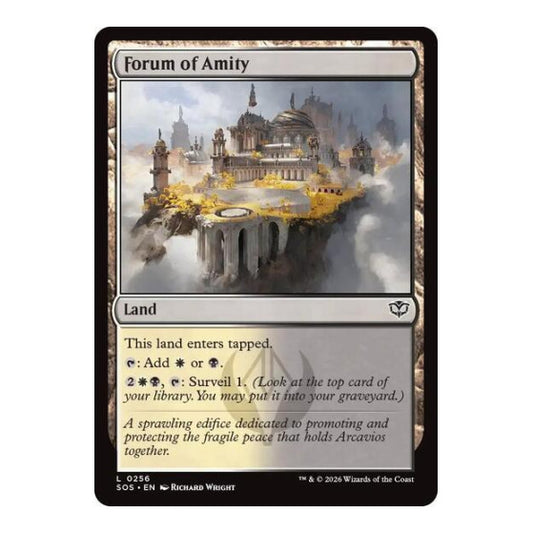 Forum of Amity (SOS) #256 Land Secrets of Strixhaven Magic: The Gathering: 2026