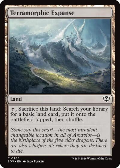 Terramorphic Expanse (SOS) #265 Common (Near Mint) Secrets of Strixhaven Magic: 2026