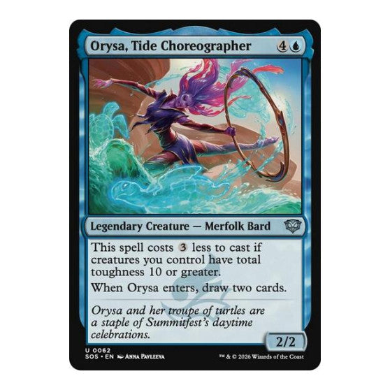 Orysa, Tide Choreographer (SOS) #62 Uncommon (Foil Lightly Played) Secrets of Strixhaven Magic: The Gathering: 2026