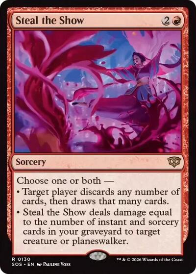 Steal the Show (SOS) #130 Rare (Foil Near Mint) Secrets of Strixhaven Magic: 2026