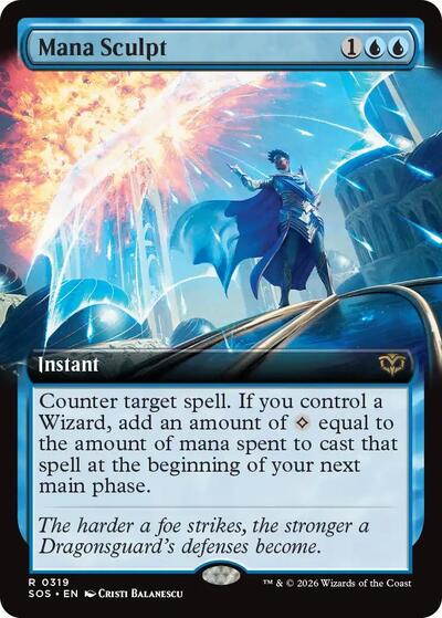 Mana Sculpt Extended Art (SOS) #319 Rare (Near Mint) Secrets of Strixhaven Magic: 2026