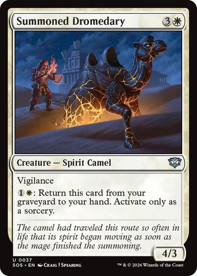 2026 Magic: Secrets of Strixhaven (SOS) - Summoned Dromedary (#37, Uncommon) (Lightly Played)