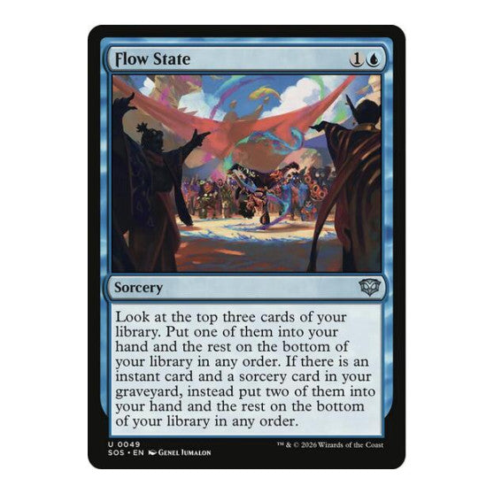 Flow State (SOS) #49 Uncommon (Lightly Played) Secrets of Strixhaven Magic: The Gathering: 2026