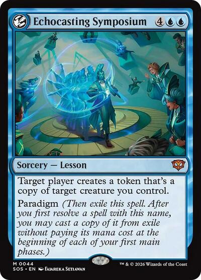 Echocasting Symposium (SOS) #44 Mythic Rare (Foil Near Mint) Secrets of Strixhaven Magic: The Gathering: 2026
