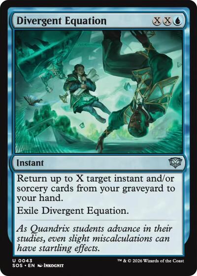 Divergent Equation (SOS) #43 Uncommon (Lightly Played) Secrets of Strixhaven Magic: The Gathering: 2026
