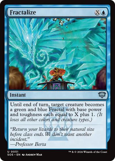Fractalize (SOS) #51 Uncommon (Lightly Played) Secrets of Strixhaven Magic: 2026