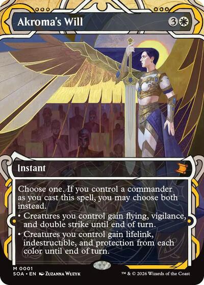Akromas Will (SOA) #1 Mythic Rare (Near Mint) Secrets of Strixhaven: Mystical Archive Magic: 2026