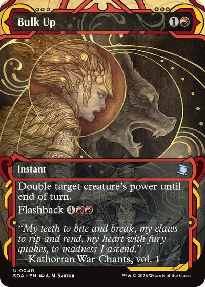 Bulk Up (SOA) #40 Uncommon (Lightly Played) Secrets of Strixhaven: Mystical Archive Magic: The Gathering: 2026