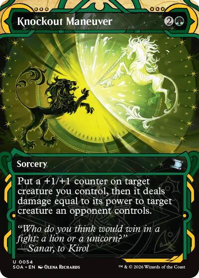 Knockout Maneuver (SOA) #54 Uncommon (Foil Near Mint) Secrets of Strixhaven: Mystical Archive Magic: The Gathering: 2026