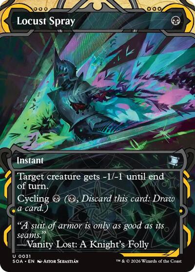 Locust Spray (SOA) #31 Uncommon (Foil Lightly Played) Secrets of Strixhaven: Mystical Archive Magic: 2026