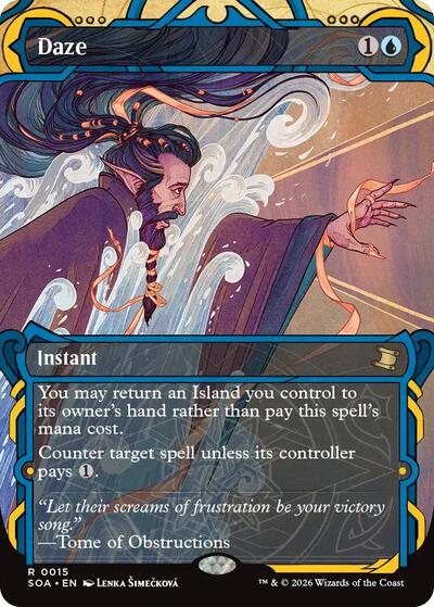 Daze (SOA) #15 Rare (Near Mint) Secrets of Strixhaven: Mystical Archive Magic: The Gathering: 2026