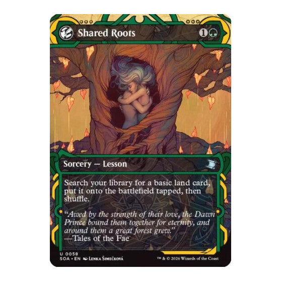 Shared Roots (SOA) #58 Uncommon (Foil Lightly Played) Secrets of Strixhaven: Mystical Archive Magic: The Gathering: 2026