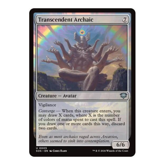 Transcendent Archaic (SOS) #5 Uncommon (Lightly Played) Secrets of Strixhaven Magic: The Gathering: 2026