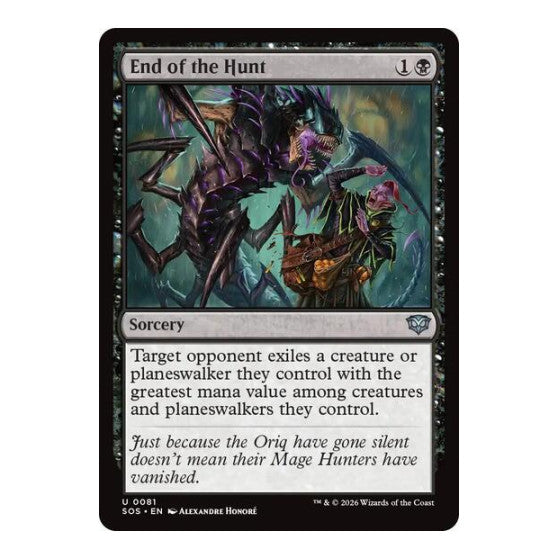 End of the Hunt (SOS) #81 Uncommon Secrets of Strixhaven Magic: The Gathering: 2026