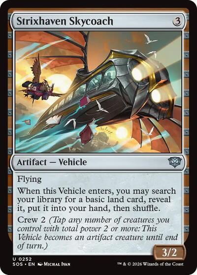 Strixhaven Skycoach (SOS) #252 Uncommon (Foil Lightly Played) Secrets of Strixhaven Magic: 2026