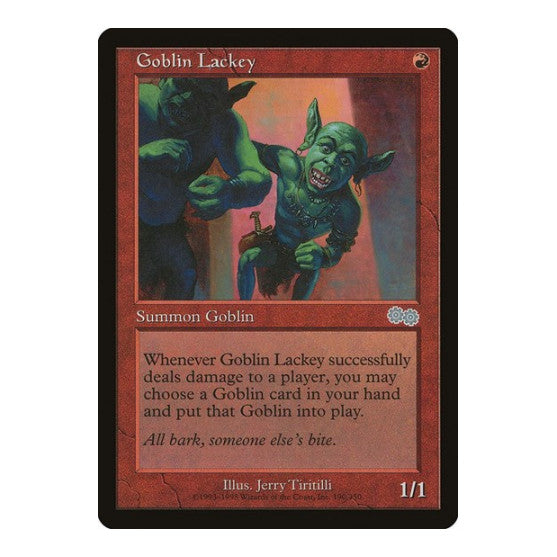 Goblin Lackey (USG) #190 Uncommon (Heavily Played) Urza's Saga Magic: The Gathering: 1998